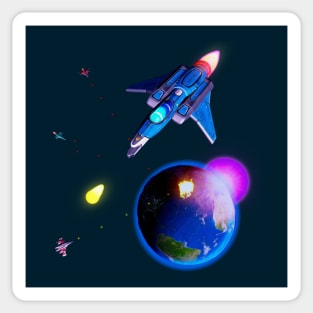 Space Battle Sticker